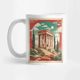 Temple of Apollo Greece Tourism Vintage Travel Poster Mug